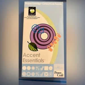Cricut‎ Accent Essentials Shapes Cartridge Provo Craft